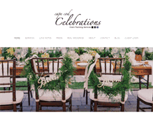 Tablet Screenshot of capecodcelebrations.com